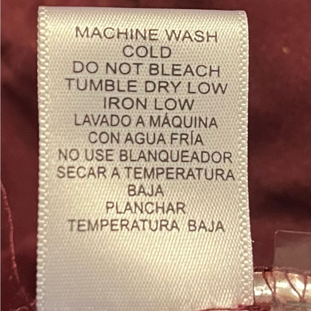 Love Tree Utility Cargo Jacket | Maroon Wine Red | Drawstring Waist | Size L - Picture 5 of 6